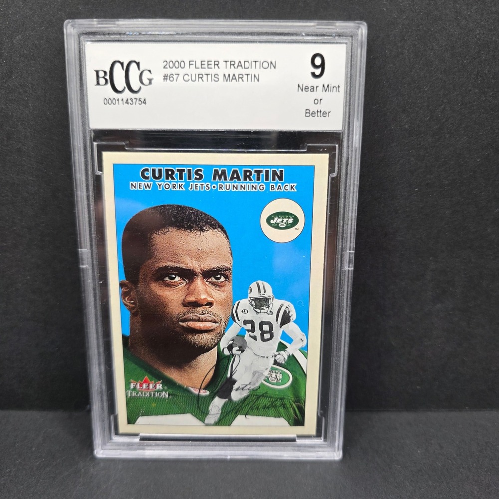 Fleer Tradition Trading Card 2000 Curtis Martin Jets BCCG‎ 9 #67